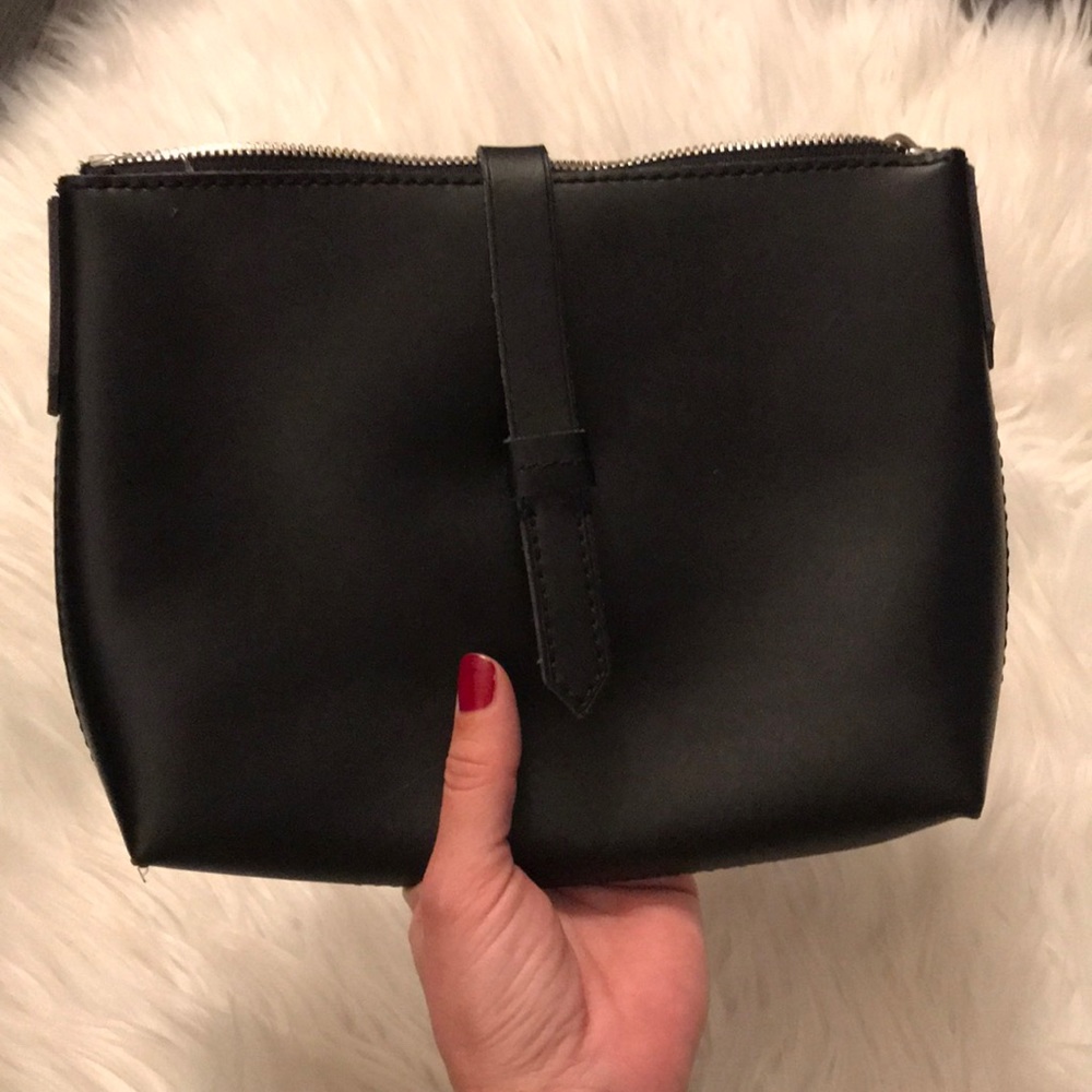 Genuine Cuir Leather Cosmetic Bag